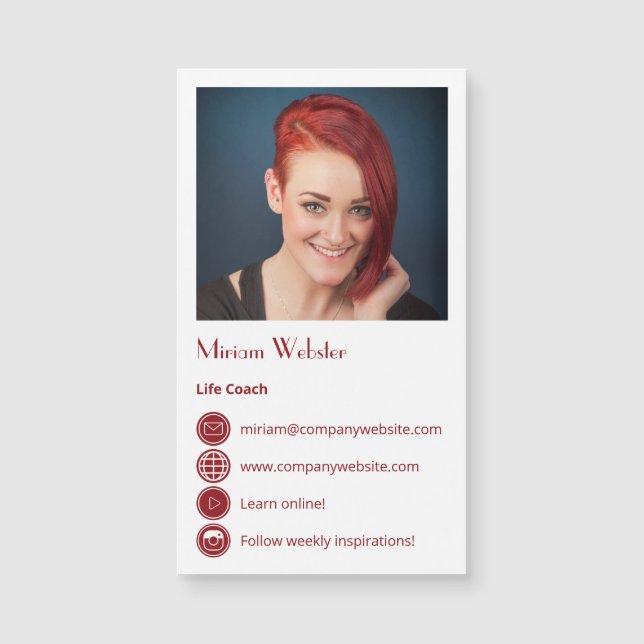 Nätverkskort för Life Coach-Professionell (Framsida)