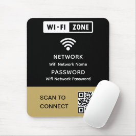 Nätverkslösenord för enkel Elegant i WiFi QR-kodnä Musmatta
