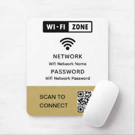 Nätverkslösenord för enkel Elegant i WiFi QR-kodnä Musmatta
