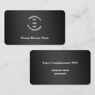 📶 nätverkslösenordsgäst WiFi Internet-Logotyp Visitkort