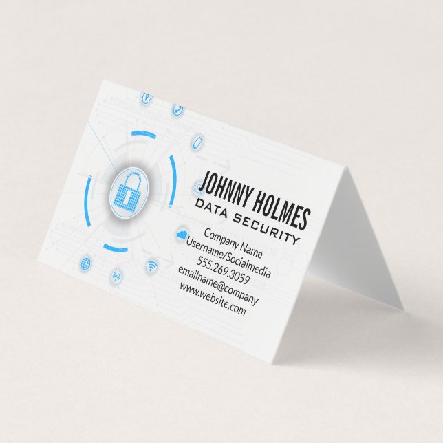 Nätverkssäkerhet | Cyberskydd Visitkort (Framsida)