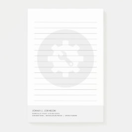 Nätverkssäkerhetsingenjör | Minimalistisk stil Post-it Block