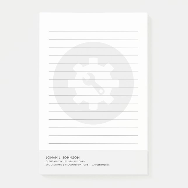 Nätverkssäkerhetsingenjör | Minimalistisk stil Post-it Block (Framsida)