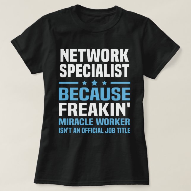 Nätverksspecialist T Shirt (Design framsida)