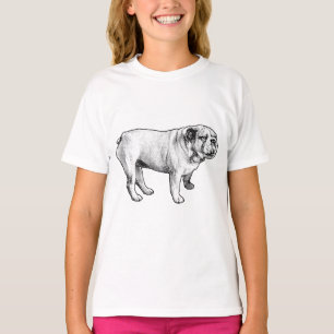 nätverksställning lugn, bulldogg t shirt