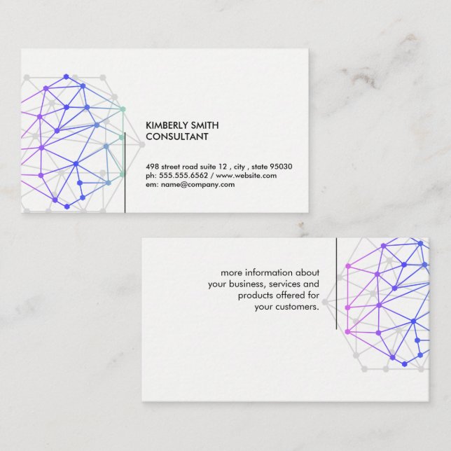 Nätverksteknisk Logotyp Visitkort (Fram/baksida)
