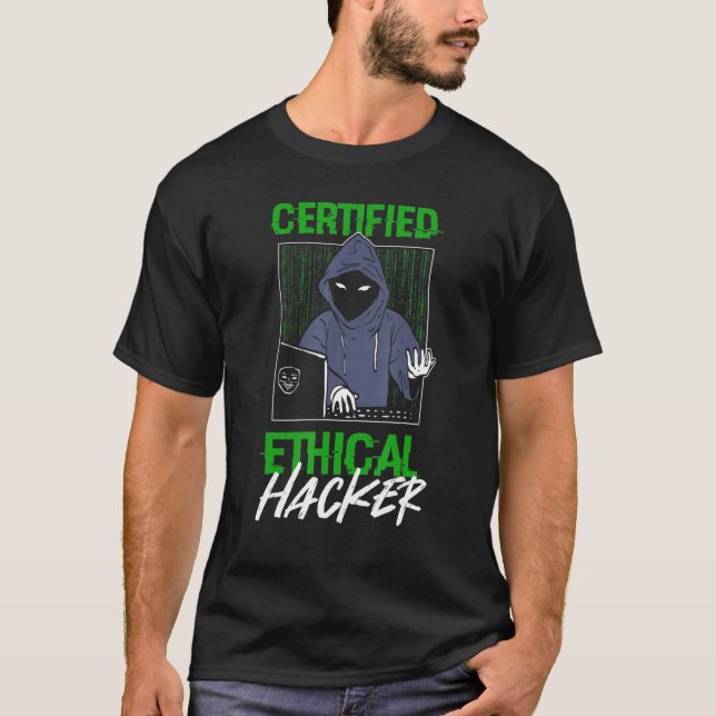 Nätverksutvecklare för etisk hackning av auktorise t shirt (Framsida)