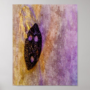 Natys mask på stranden poster