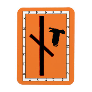Naudhiz Viking Rune Magnet - övervinner!