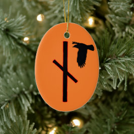 Naudhiz Viking Rune Yule Ornament - Överträffar!