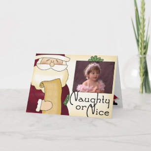 Naughn eller God Jul-hälsningskort Helgkort