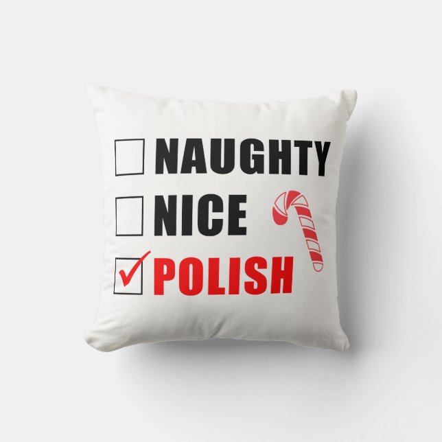 Naughn Nice Polska juldesign Kudde (Framsida)