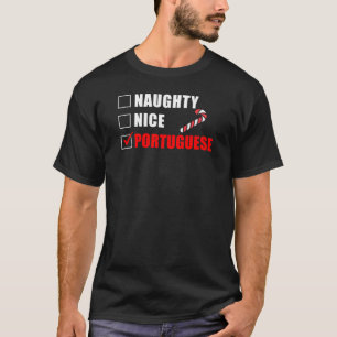 Naughn Nice Portugisisk juldesign T Shirt