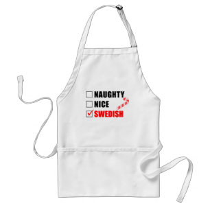 Naughn Nice Svenska Vuxen Juldesign Apron Förkläde