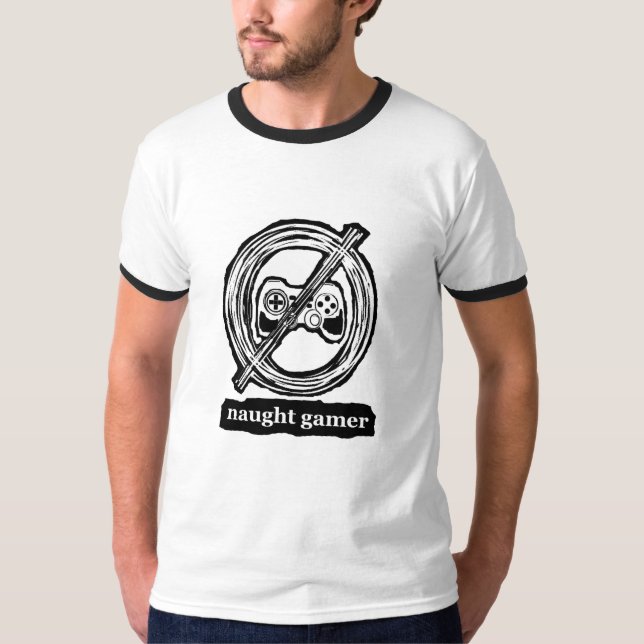 NaughtKnoteworthy Gamer T Shirt (Framsida)