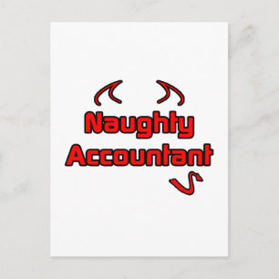 Naughty Accountant Vykort