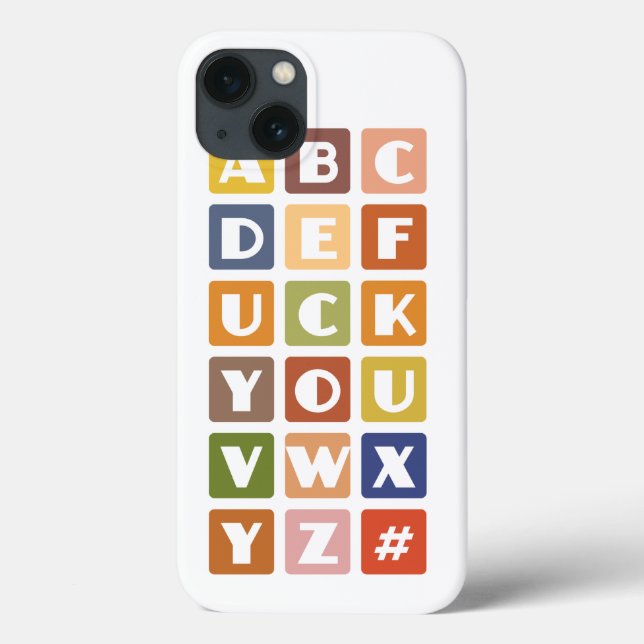 Naughty Alphabets iphone case-mate (Baksida)