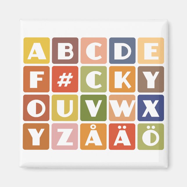 Naughty Alphabets magnet (Framsidan)