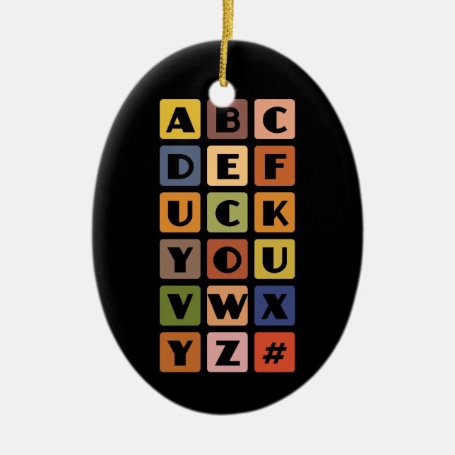 Naughty Alphabets ornament (Framsidan)