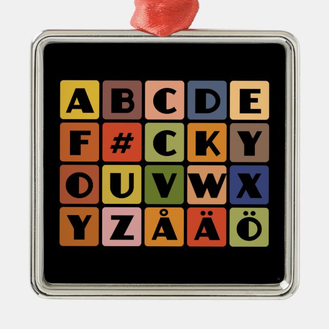 Naughty Alphabets ornament (Framsidan)