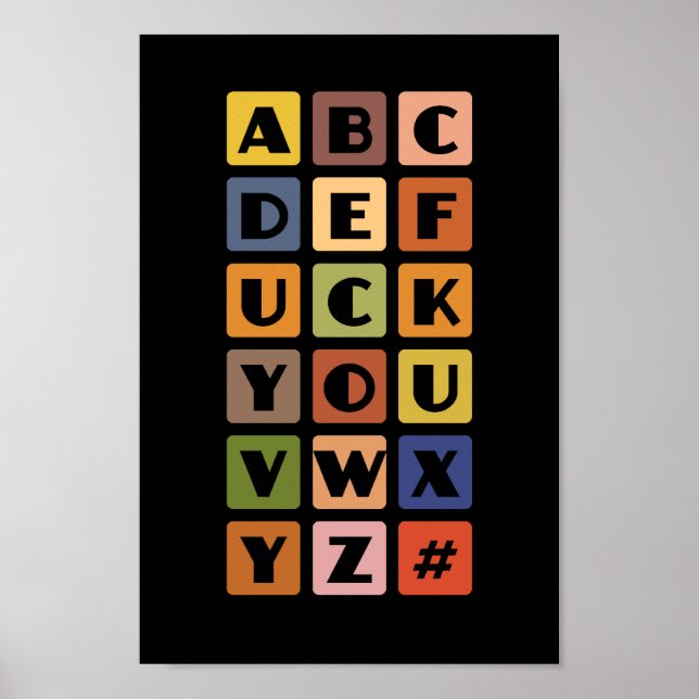 Naughty Alphabets poster (Framsidan)