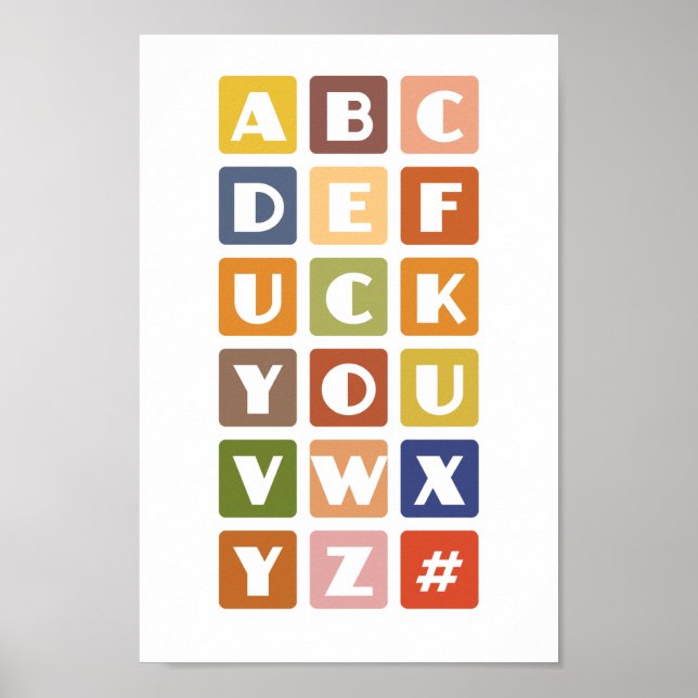 Naughty Alphabets poster (Framsidan)