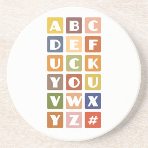 Naughty Alphabets underlägg