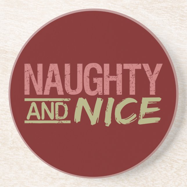 Naughty AND Nice anpassningsbar underlägg Sandsten (Framsidan)