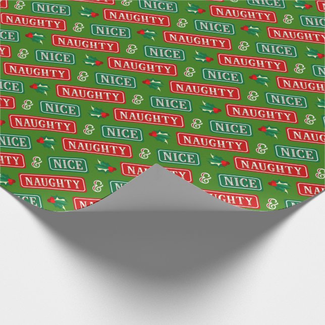 Naughty and Nice-jul Presentpapper (Hörn)