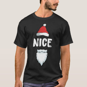 Naughty and Nice Matchande jul Pajamas for Ki T Shirt