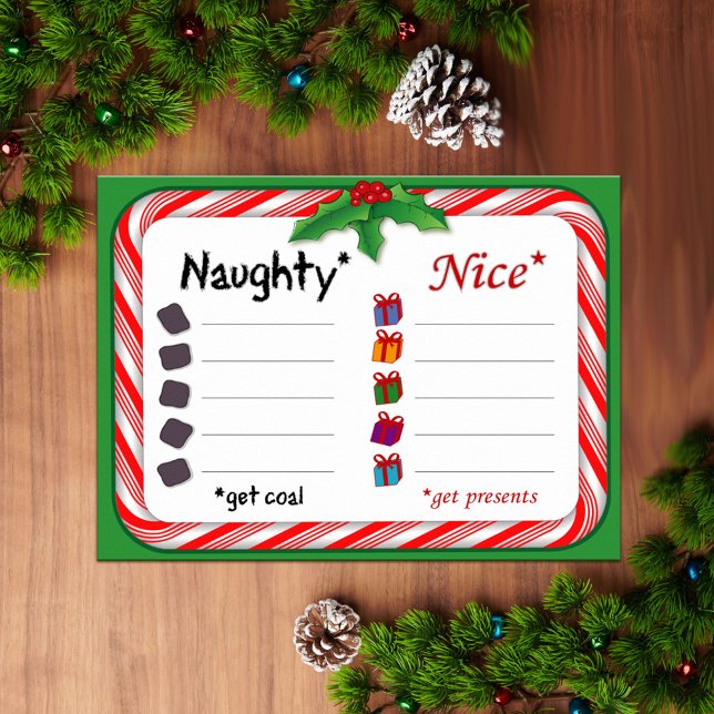 Naughty and Nice Poster (Skapare uppladdad)