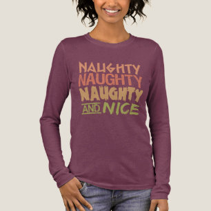 Naughty AND Nice shirt - välj stil, färg Tee