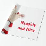 Naughty and Nice Wrapping Papper Presentpapper<br><div class="desc">Media: Glossy Wrapping Papper Se till att varje gåva du ge har lagrar i kärlek genom att skapa anpassningsbarnas pappra omslutning. Vårt papper är tillgängligt i fyra typer av pappra premier och i olika fem storlekar och har täckt alla dina behov av presentemballering - för presentationen har lika stor betydelse...</div>