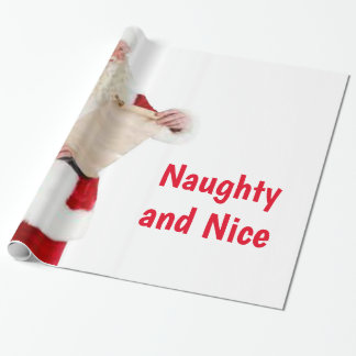 Naughty and Nice Wrapping Papper Presentpapper