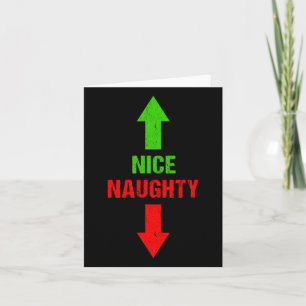 Naughty and Snygg jultomten Vuxen Hum Kort