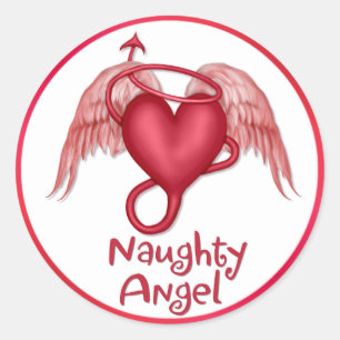Naughty Angel Runt Klistermärke