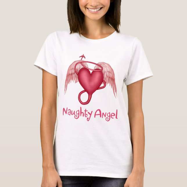 Naughty Angel Tee Shirt (Framsida)