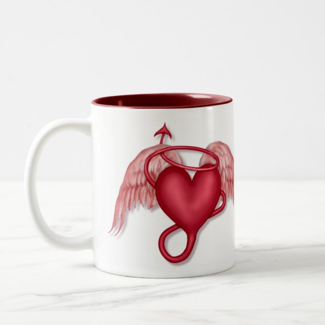 Naughty Angel Två-Tonad Mugg (Vänster)