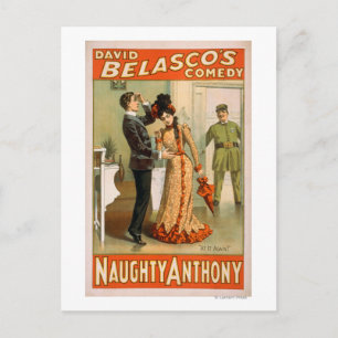 Naughty Anthony "På den igen" Poster teatern Vykort