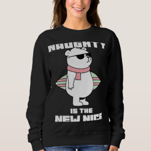 Naughty är den nya fina julgrafiken t shirt