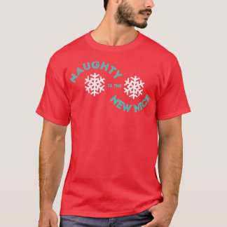 Naughty är den nya Nicefördraget Julafton Julfest  T Shirt