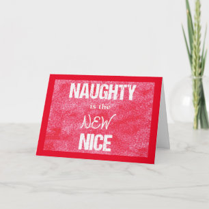 Naughty är det NYA julkortet i Nice Helgkort