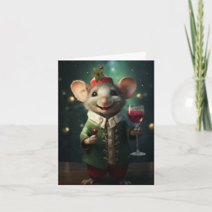 Naughty är New Nice/Cute Helgdag Mouse! Kort