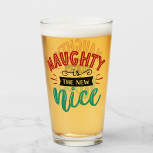Naughty är New Nice   Lustig jul-Helgdag Glaskopp