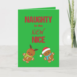 Naughty är New Nice med Gingerbröd Boys Helgkort