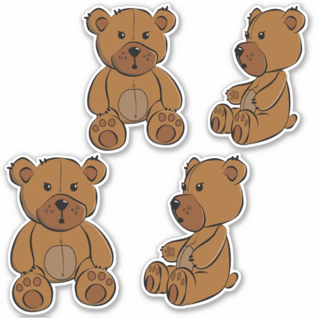 Naughty Bear Klistermärken (Framsida)