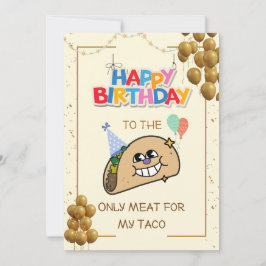 Naughty Birthday Card, ett roligt Bday Card för ho Inbjudningar