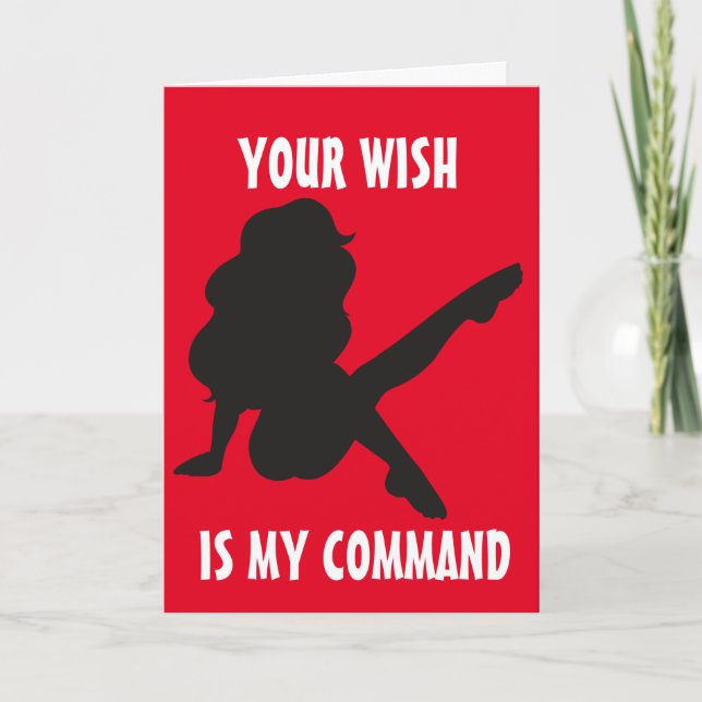 NAUGHTY BIRTHDAY FOR MAKE HIM CARDS KORT (Framsida)