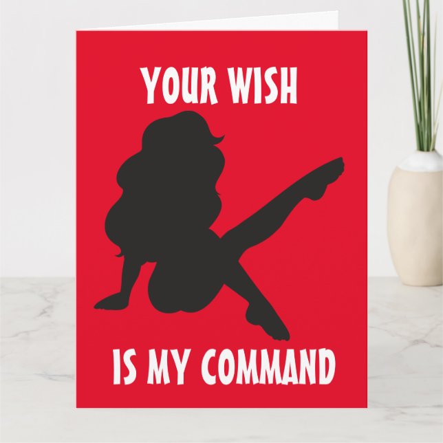 NAUGHTY BIRTHDAY FOR MAKE HIM GREETARD KORT (Framsida)