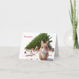Naughty Bunny jul Kort